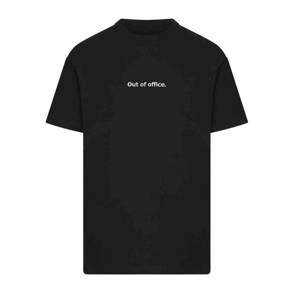 Mister Tee Out Of Office EMB Heren Tshirt XS Zwart