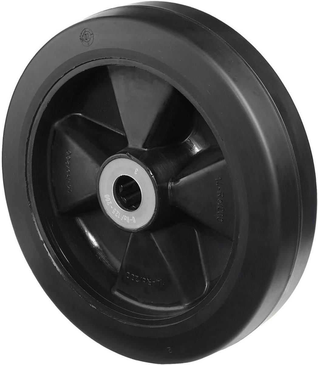 Elastische banden - Wiel banden - Zwaar transport - Hoge draagkracht - 200 mm diameter - Zwart