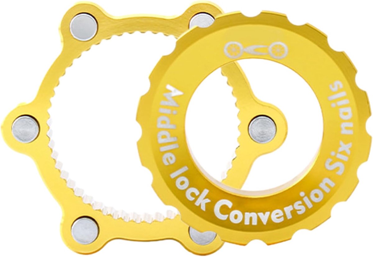 Fiets Rotor Adapter - Remschijf Houder - Fietsonderhoud - Duurzame Constructie - 54mm - Zilver