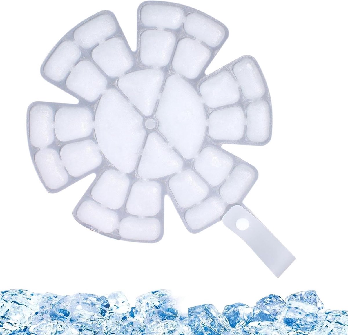 Hoed Koelvoering - Gel Pad - Thermisch Beheer - Lekbestendig Materiaal - 14 x 2 cm - Wit