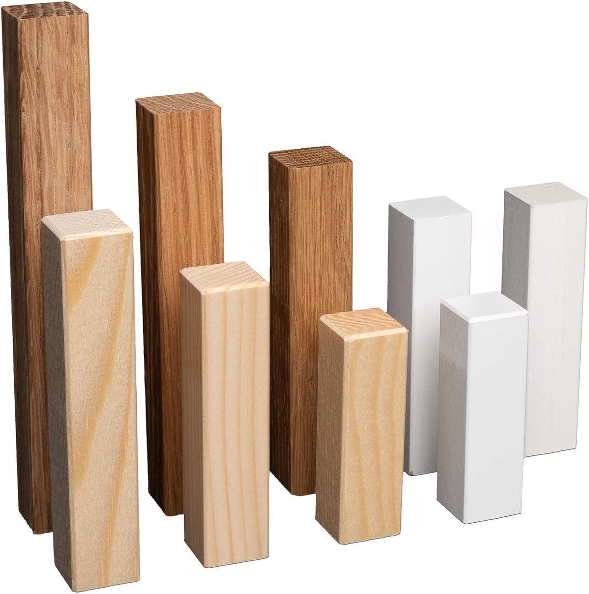 Skirting Corner Block - Hoekprofiel Plint - Afwerking Plinten - Universeel Binnen Buiten - 155 mm - Eikenhout