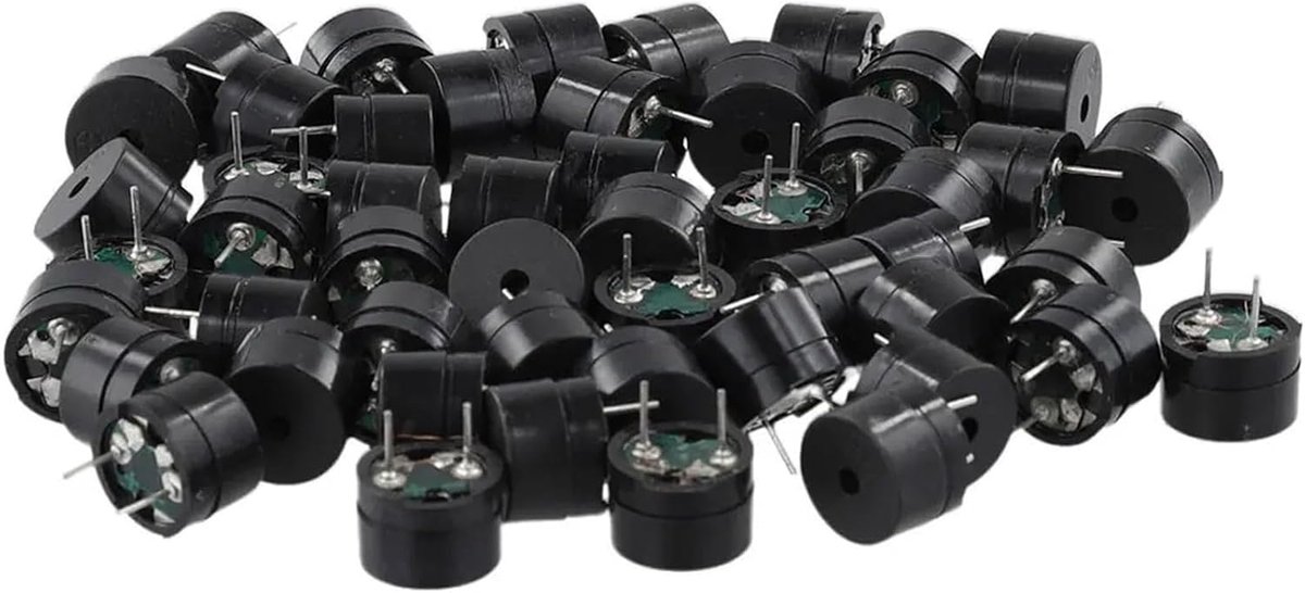 Passieve Zoemer Alarm - Elektromagnetische Zoemer - Elektronische Projecten - 16 Ohm Impedantie - 50 stuks - Niet gespecificeerd