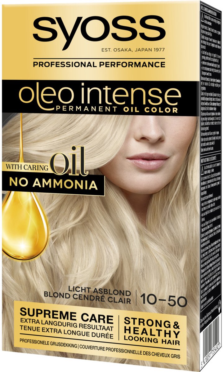 SYOSS Color Oleo Intense 10-50 Licht Asblond haarverf - 1 stuk
