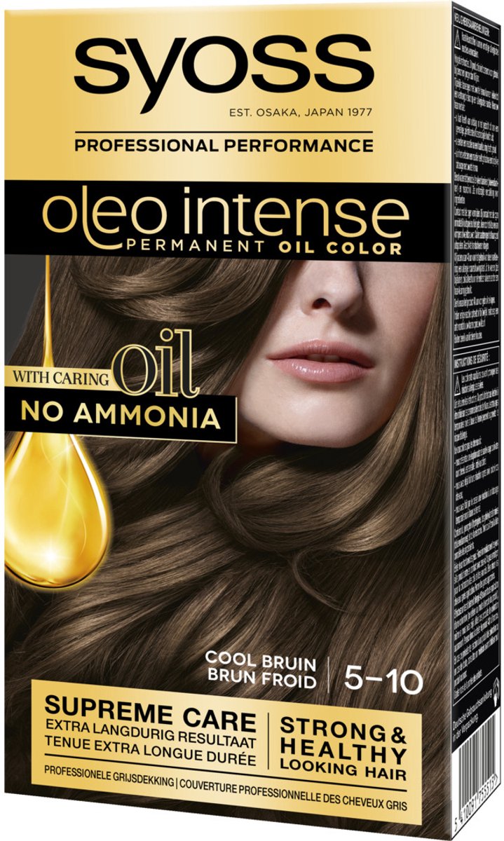SYOSS Color Oleo Intense 5-10 Cool Bruin haarverf - 1 stuk