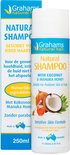 Grahams Natural Shampoo met kokosnoot en manuka honing, 250ml, voor alle haartypes.