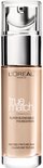 Eén fles L'Oréal True Match foundation met pompdispenser.