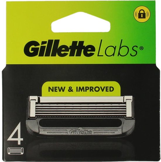 Gillette Labs Scheermesjes voor Mannen - van de makers van Gillette Fusion - 4 stuks