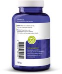 Achterkant van de pot Vitakruid Magnesium 150 Bisglycinaat (181g) met gebruiksaanwijzing.
