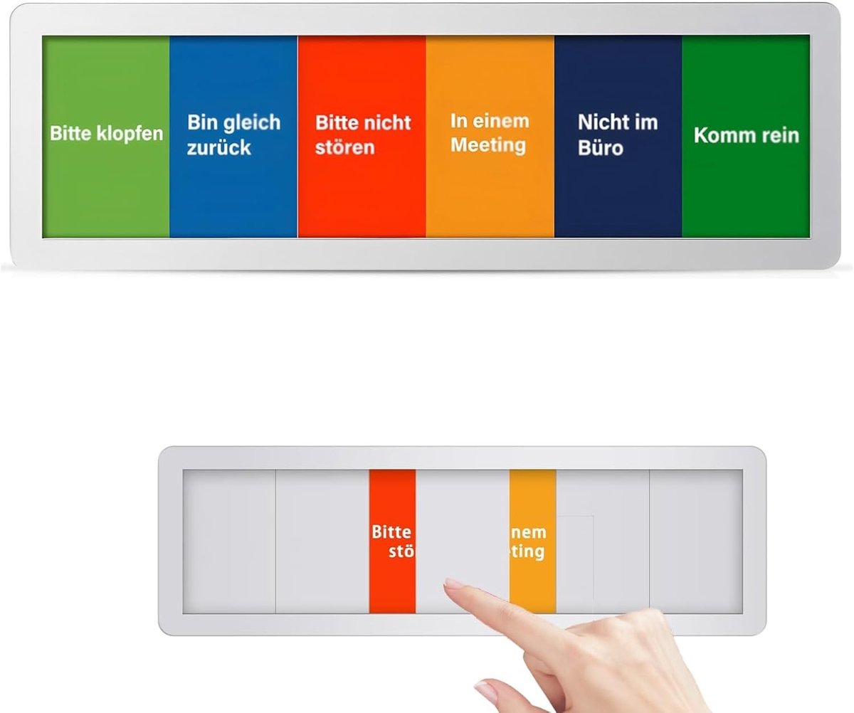 Professioneel Deurplaatje voor Kantoor - 'Gelieve Kloppen' en 'Niet Storen' - Ideaal voor Vergaderingen en Privacy