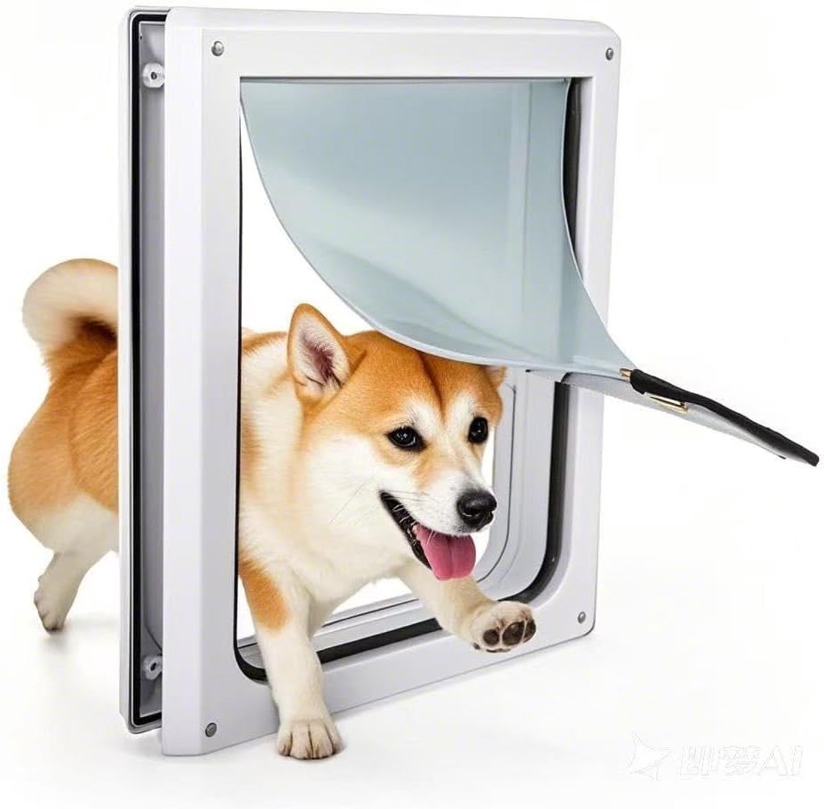 Hondenluik - Honden deur - Huisdieren toegang - Afsluitbaar paneel - 30 x 36 cm - Zilver