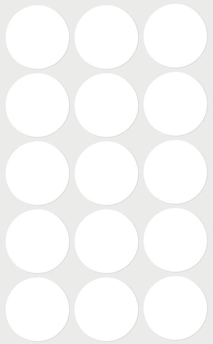 Witte Ronde Stickers Permanente Etiketten Dots voor - Allecto Plus