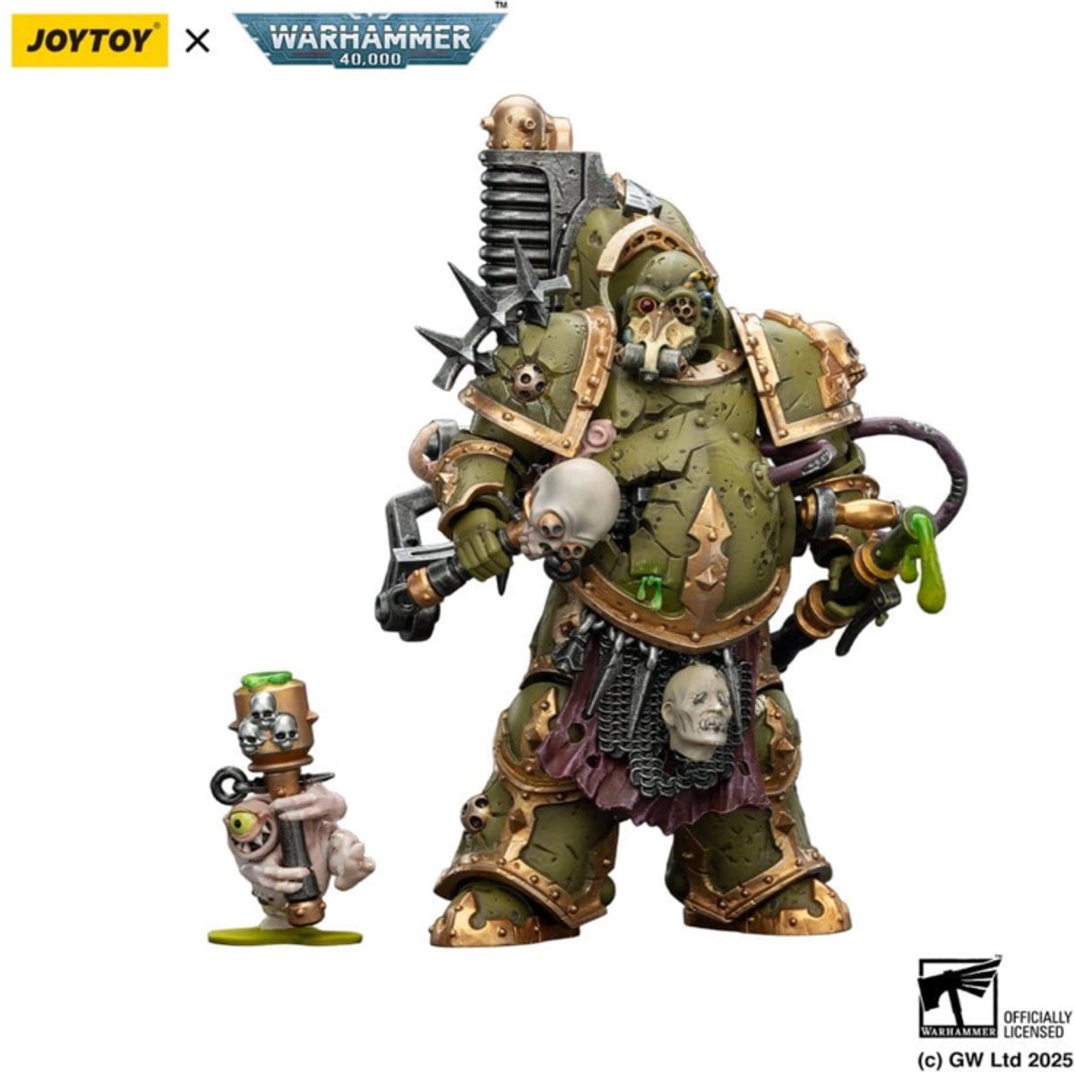 Joy Toy (CN) Warhammer 40,000 Action Figure Death Guard Foul Blight spawn met Plague Sprayer 12 cm Action Figuur