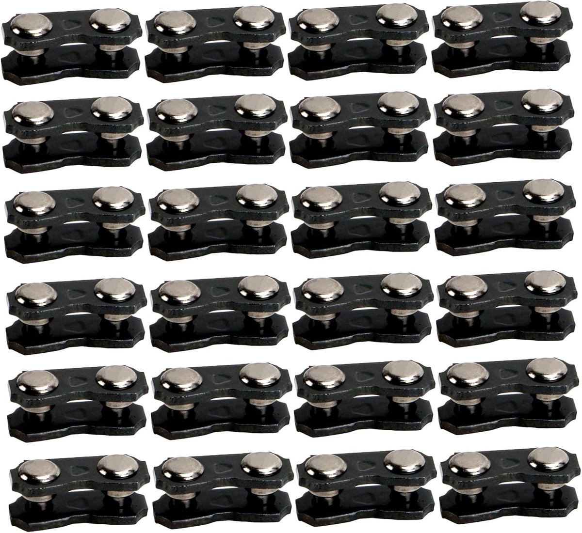 Kettingzaag Schakels - Reparatieschakels - Ketting Repareren - Robuuste Constructie - 25 Stuks - Zilver