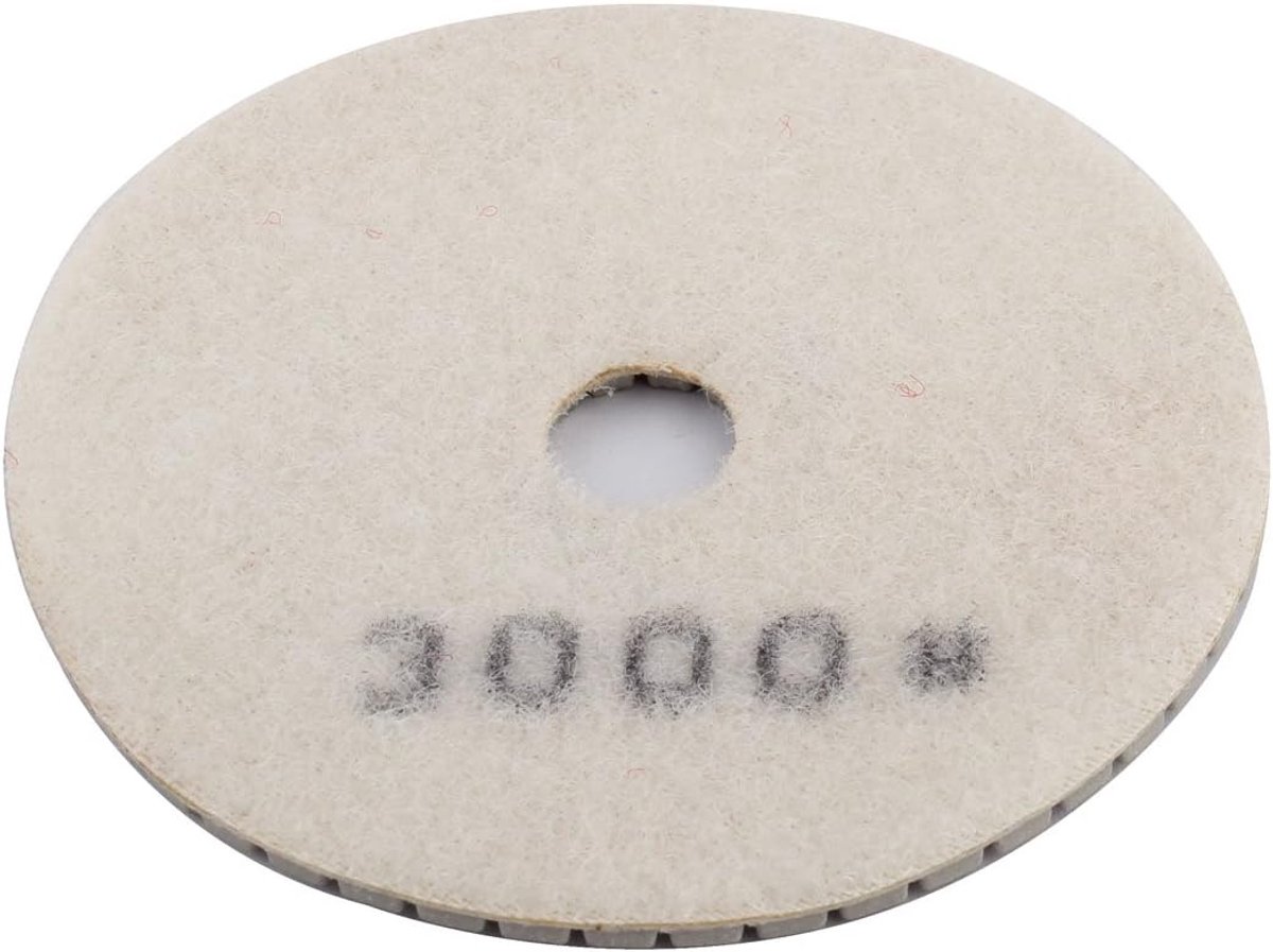 Diamant Polijstpad - Schuurschijf - Beton Polijsten - 3000 Grit Fijn - 100mm - Wit