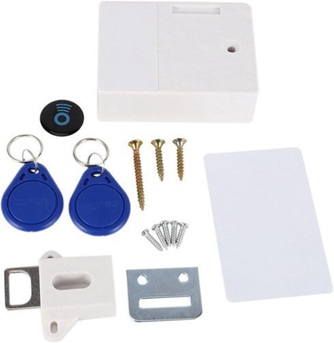 Kastslot - Elektronisch slot - Kindveilige kast - RFID toegang - 1 set - Wit
