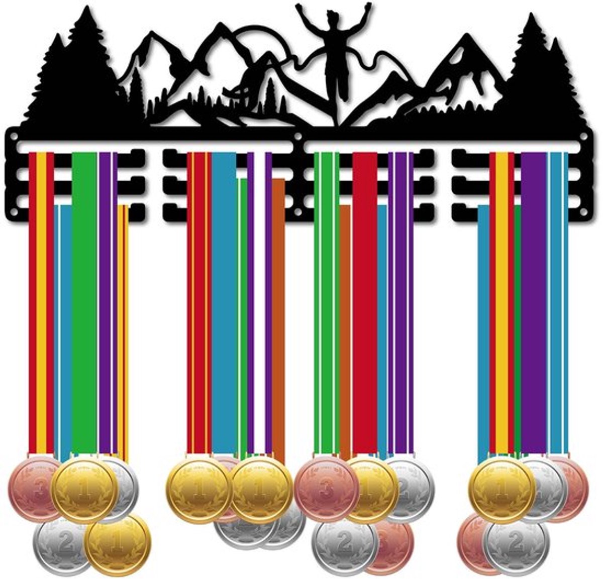 Store_7 - Medailleshouder - Sportmedailles Rek - Wandmontage - Bergbomen - Hanger