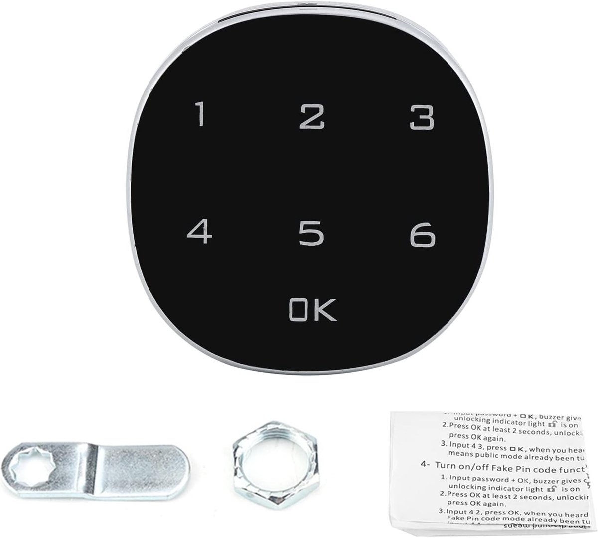 Digitale Code Kluis van Zinklegering, Combinatieslot voor Kasten, Elektronische Wachtwoord Locker zonder Batterij, Veilig en Handig