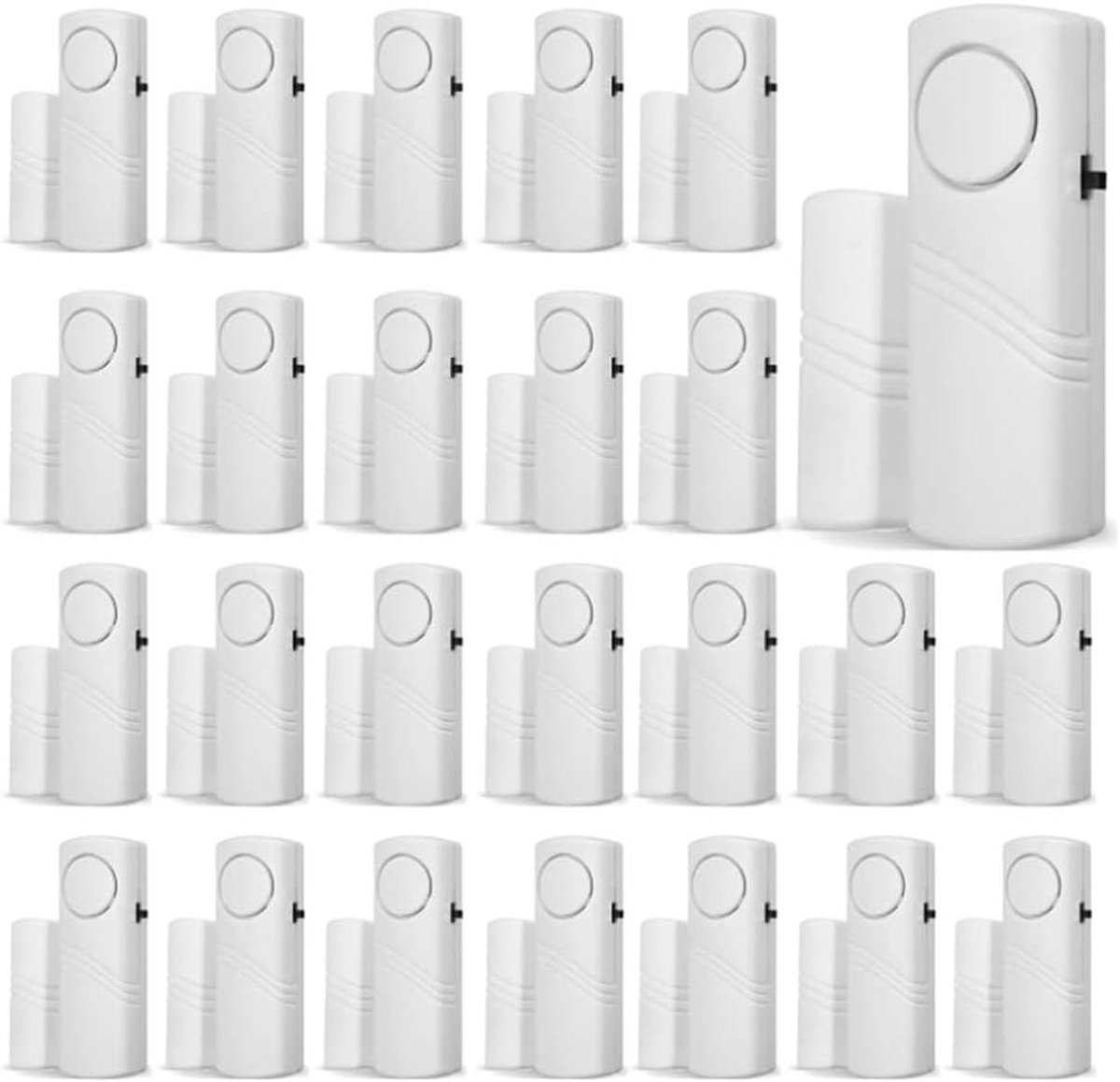 Deur en Raam Alarm - Beveiligingssensor - Huis Beveiligen - Eenvoudige Installatie - 24 Stuks - Wit