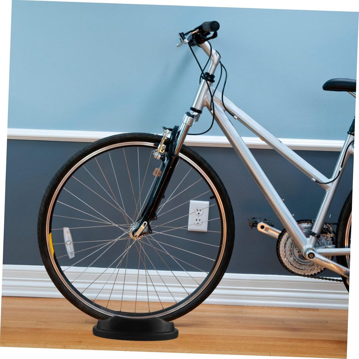 Voorwiel Steun - Fietsverhoger Trainer - Indoor Fietsen - Antislip Ontwerp - 22.5 cm - Zwart
