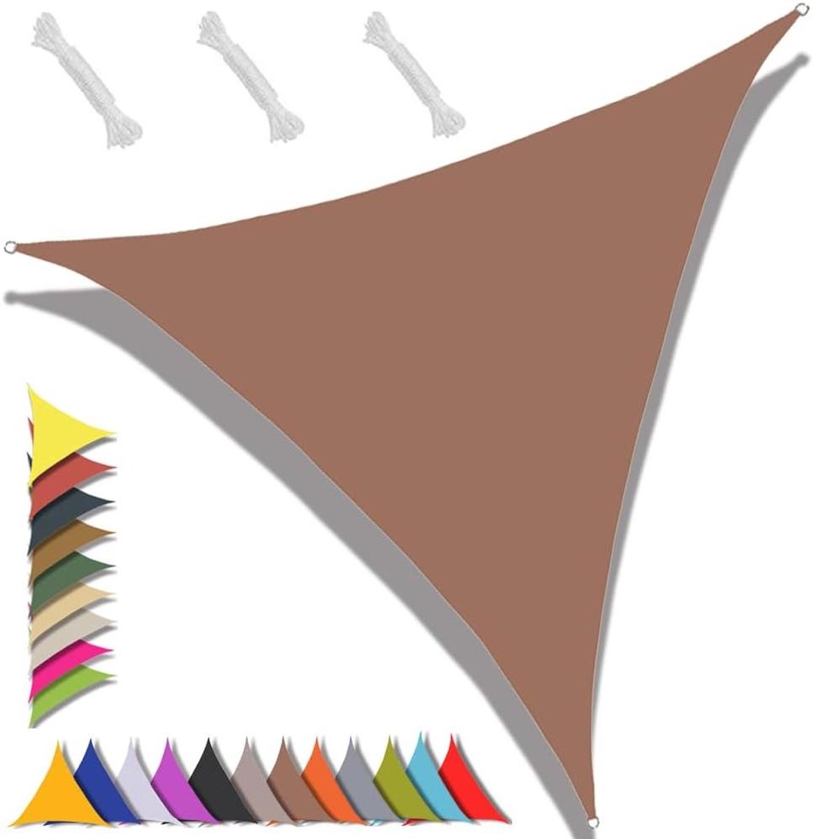Driehoekig Schaduwdoek - Zonnedoek Waterdicht - Buiten Zonnen - 95% UV Bescherming - 3x3x3