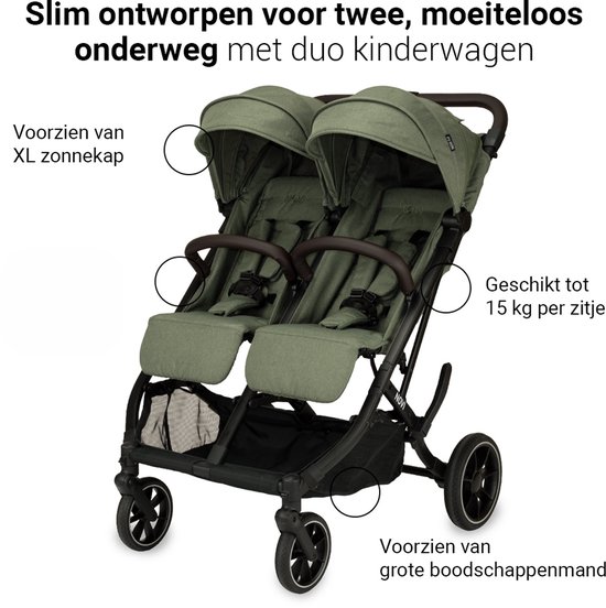 Novi Baby Scott V2 Duobuggy - All-terrain Wielen - XL Zonnekap van Novi Baby® — afbeelding 4