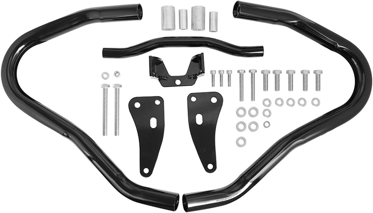 Motorbeschermers - Valbeugels Motorfiets - Motorfiets Beschermen - Stalen Frame Bescherming - 1 Set - Zwart