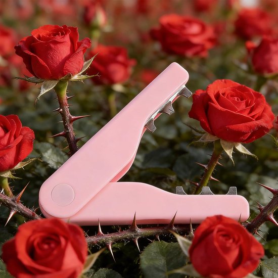 Doornentang Bloemist - Rozen stripper tang - Bloemen Schikken - Antislip Handgreep - 16 x 4 x 4 cm - Rood — afbeelding 2
