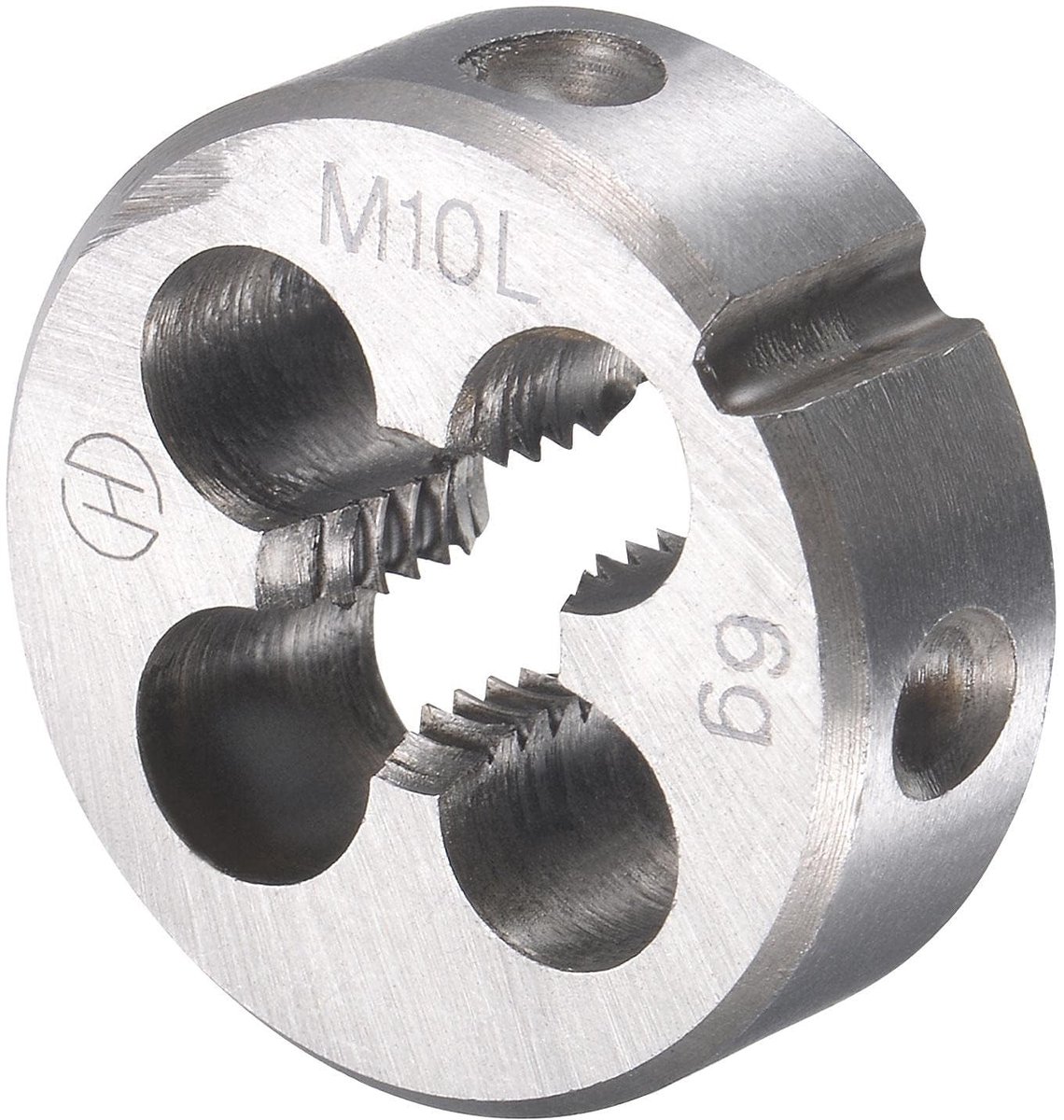 Dailygoods- Tap en Matrijsset M10 x 1,5 mm - Linkshandige Tap - Ronde Draadmatrijs - Scherpe Snijprestaties - Duurzaam Gereedschap - Ideaal voor Reparatie - Schroefdraadset