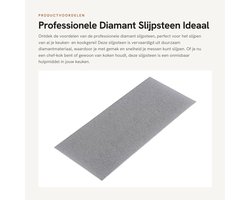 Dailygoods- Slijpsteen Professioneel - Diamant Slijpsteen - Rechthoekig Wetsteen - 80-3000 Korrel - 17x7,5 cm - Polijstgereedschap - Slijpblad