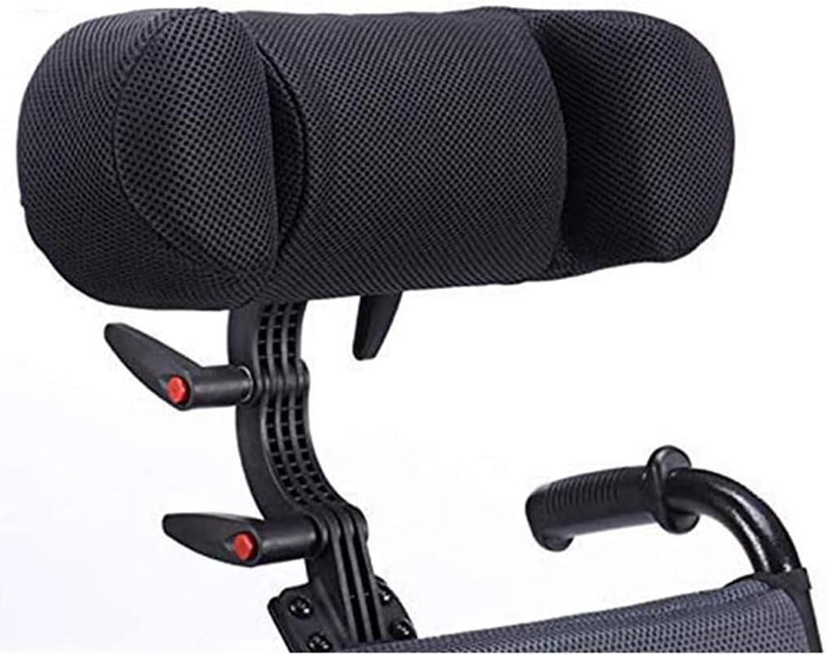 Verstelbare Rolstoelhoofdsteun - Neksteun Kussen - Comfort Verhoging - Multi-directionele Verstelling - 30-50 cm Hoogte - Zwart
