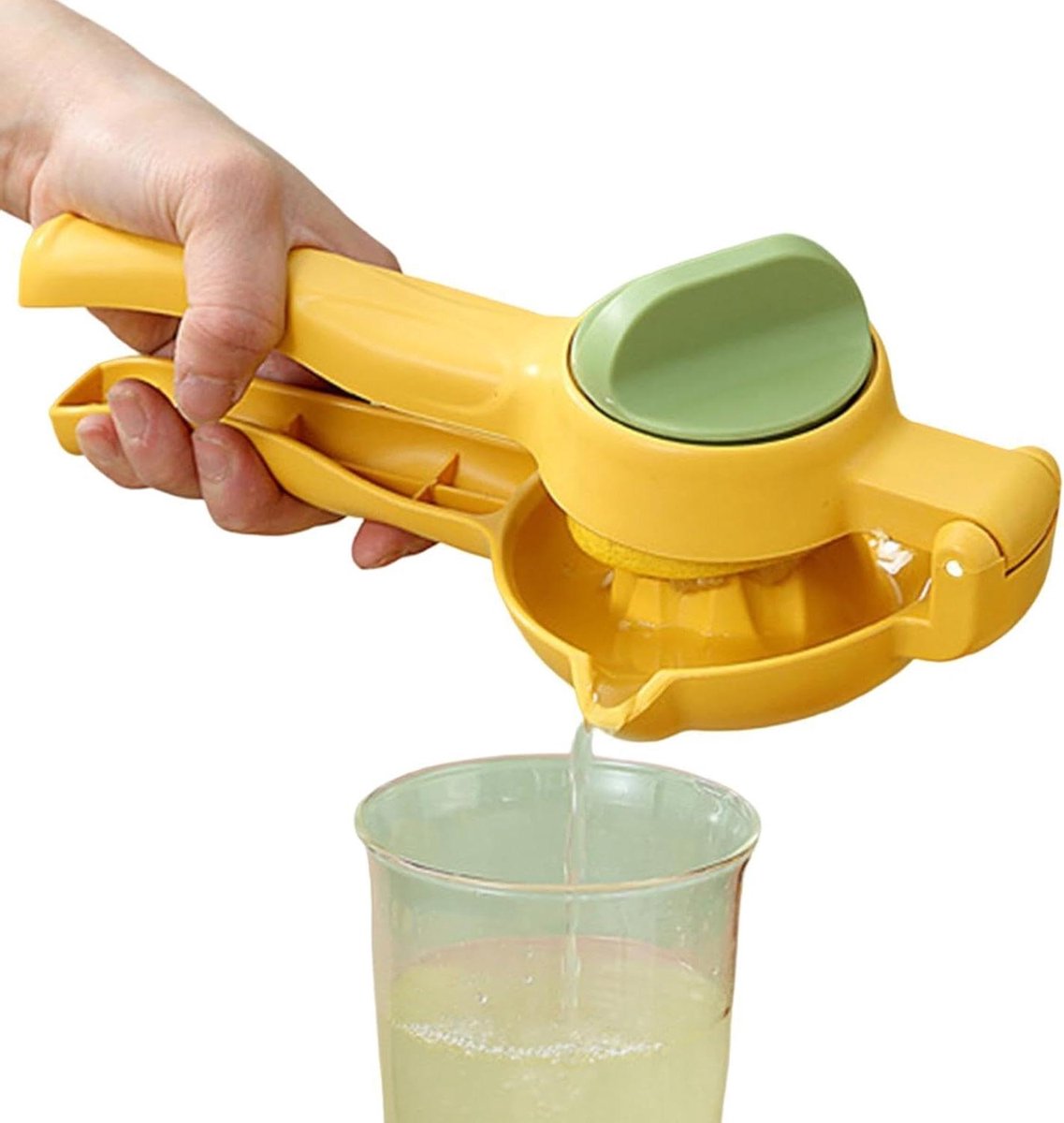 Handmatige Citruspers - Keuken Sapcentrifuge - Vers Sap Maken - Hoge Extractie Snelheid - 29 cm Lengte - Citroen Geel