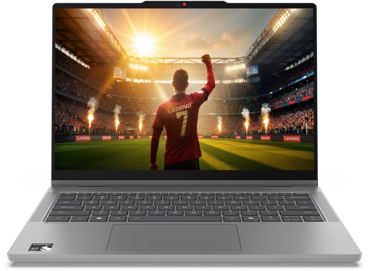 Lenovo IdeaPad 5 2-in-1 14Q8Y11 Copilot+ PC Snapdragon X2P-42-100 Hybride (2-in-1) 35,6 cm (14") Touchscreen WUXGA 16 GB LPDDR5x-SDRAM 512 GB SSD Wi-Fi 7 (802.11be) Windows 11 Home Engels Grijs
