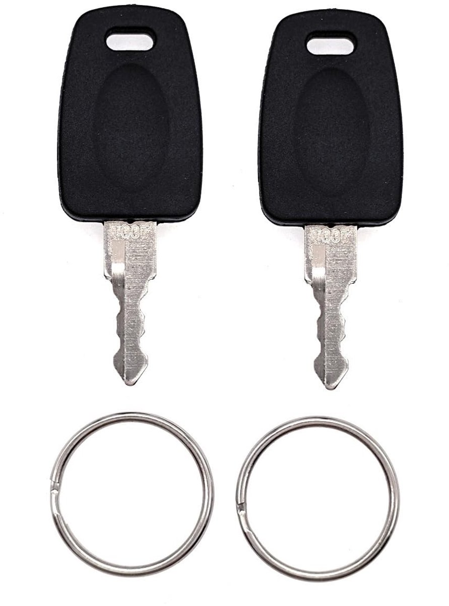 Dailygoods- Hangslot Universele 007 Sleutel - TSA Cijferslot - Reserve Sleutel - Koffer Slot - Bagageslot - Handig voor Noodgevallen - Bagagesleutel