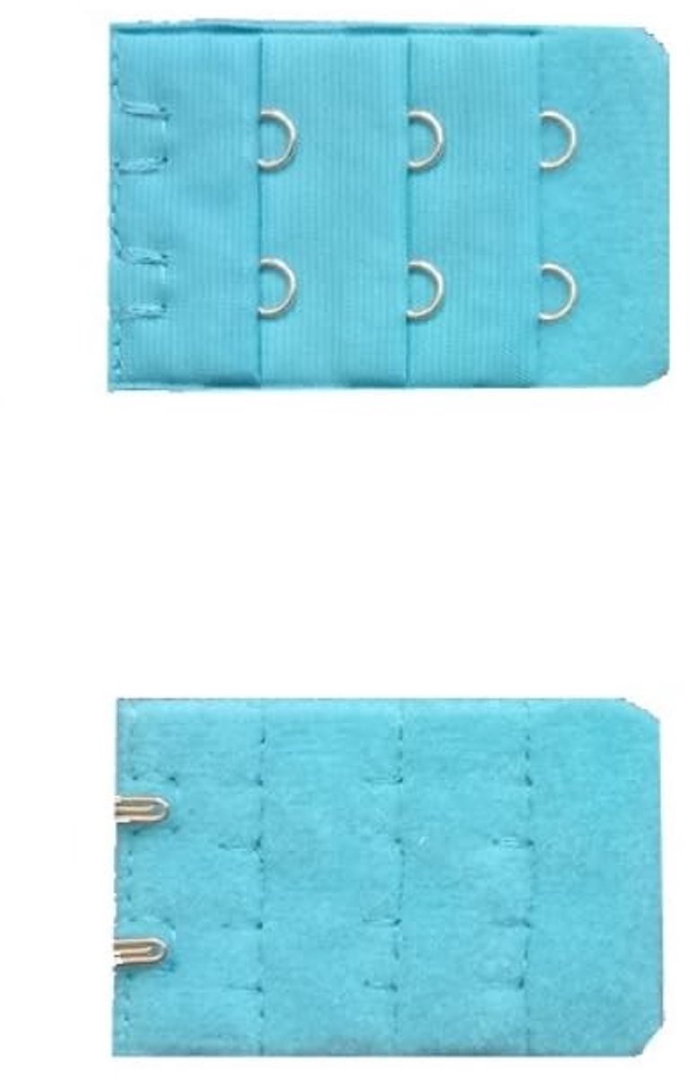 Dailygoods- BH-verlengstuk 12 stuks - 3 rijen/2 haken - elastisch - zacht - comfortabel - polyester 5 cm x 3,2 cm - Beha-extensie