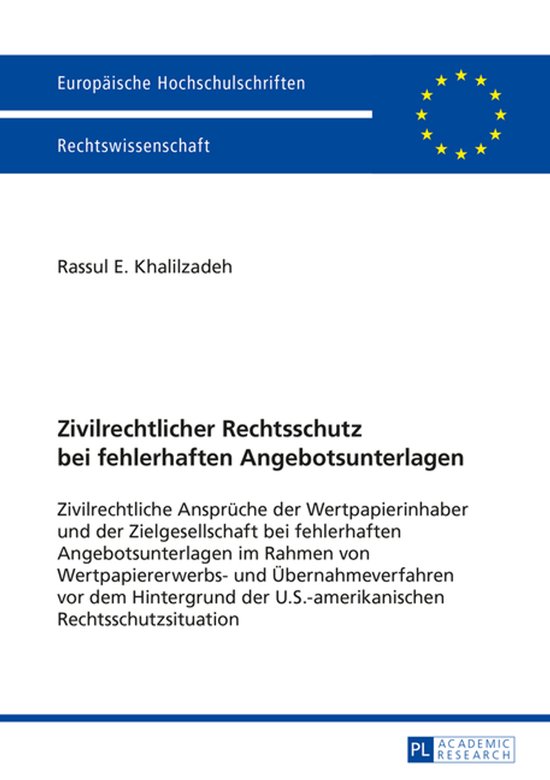 Europaeische Hochschulschriften Recht 5721 - Zivilrechtliche ... - cover