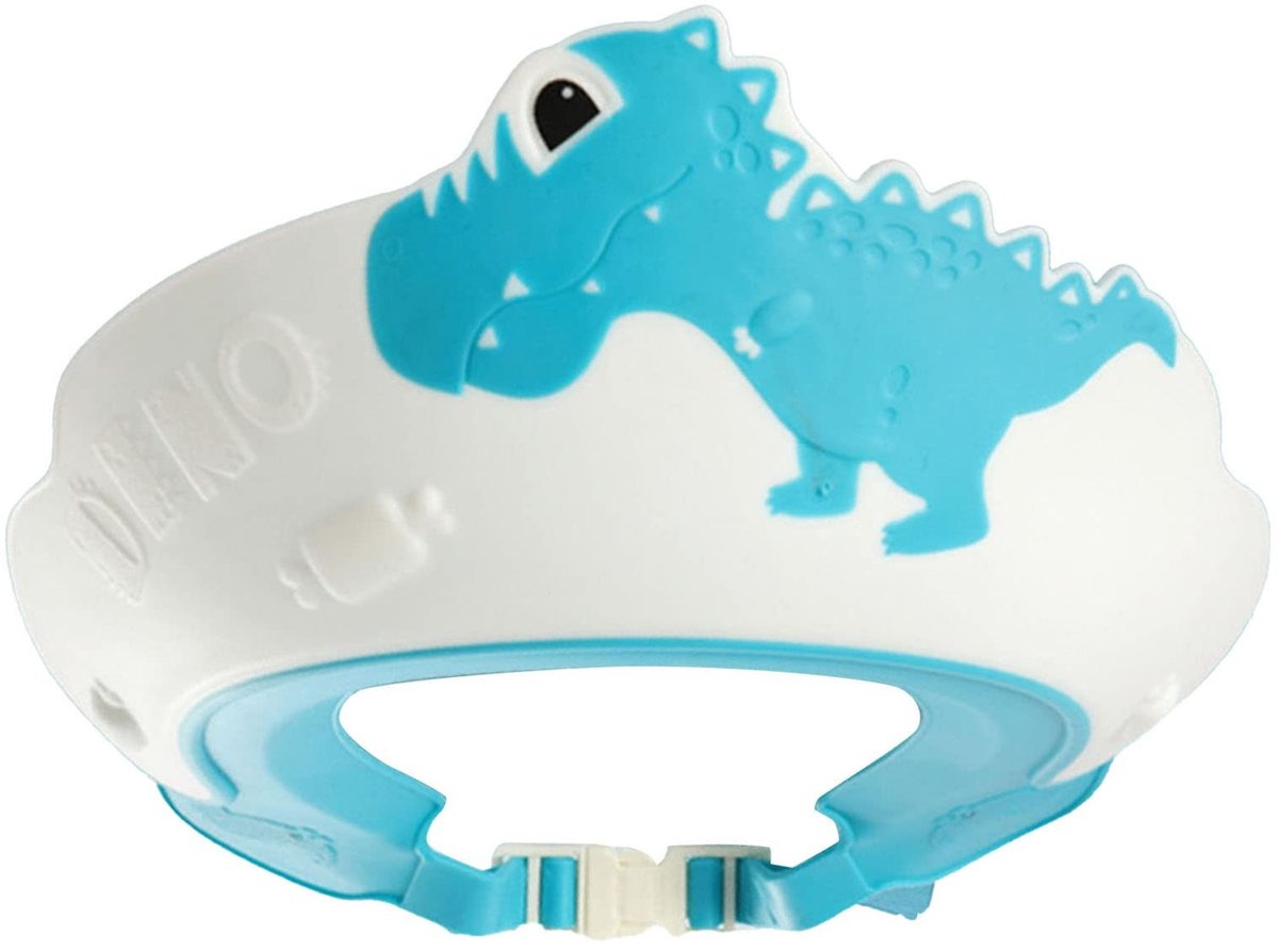 Dailygoods- Babydouchekap Zacht Comfortabel - Peuterbadmuts - Cartoon Dinosaurus - Elastisch - Geschikt voor Oren/Ogen - Ideaal voor Bad - Douchekap