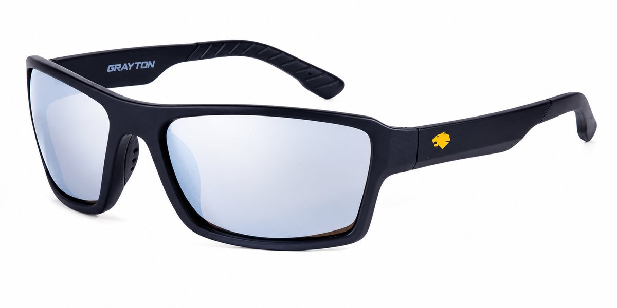 Grayton Strike Optics Sunglasses Wrap Silver Mirror Zonnebril - Gepolariseerde Zonnebril