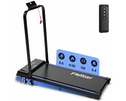 Flexar X2 Loopband Inklapbaar - 1-12 km/u - Wandelband met Hellingsfunctie - Treadmill - Incl. Bluetooth Speaker & FitShow App - Walking Pad voor Thuis