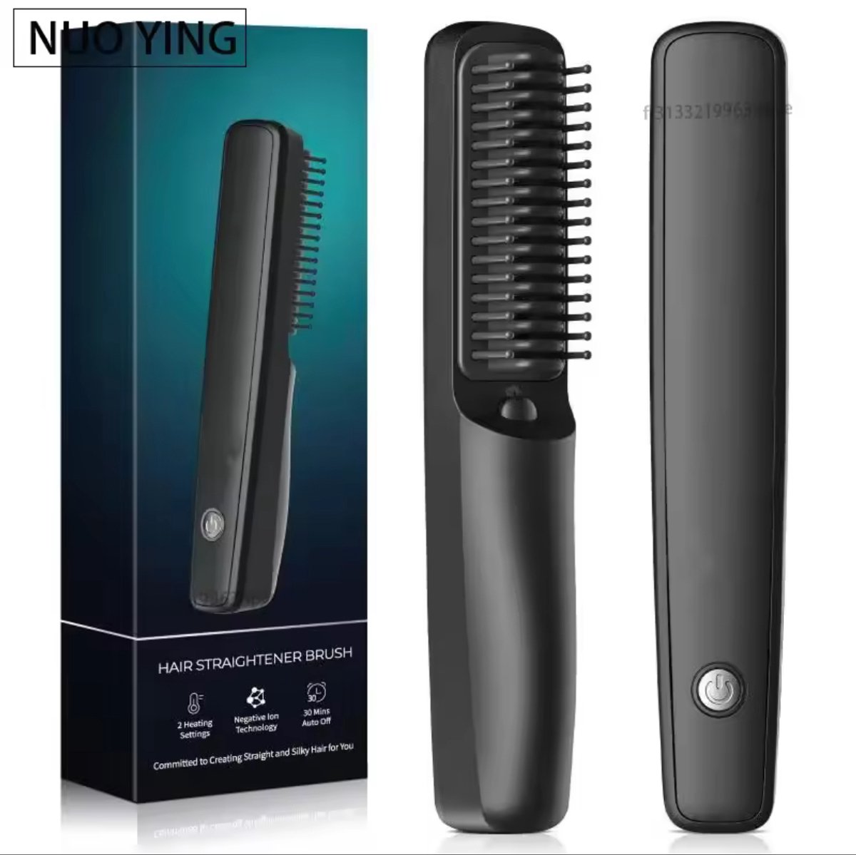 Mannen Baard Styler - vrouwen long hair straightener-Borstel Draadloze Stijltang – Barber - USB Lading - Negatieve Ionen voor Glans en Onderhoud