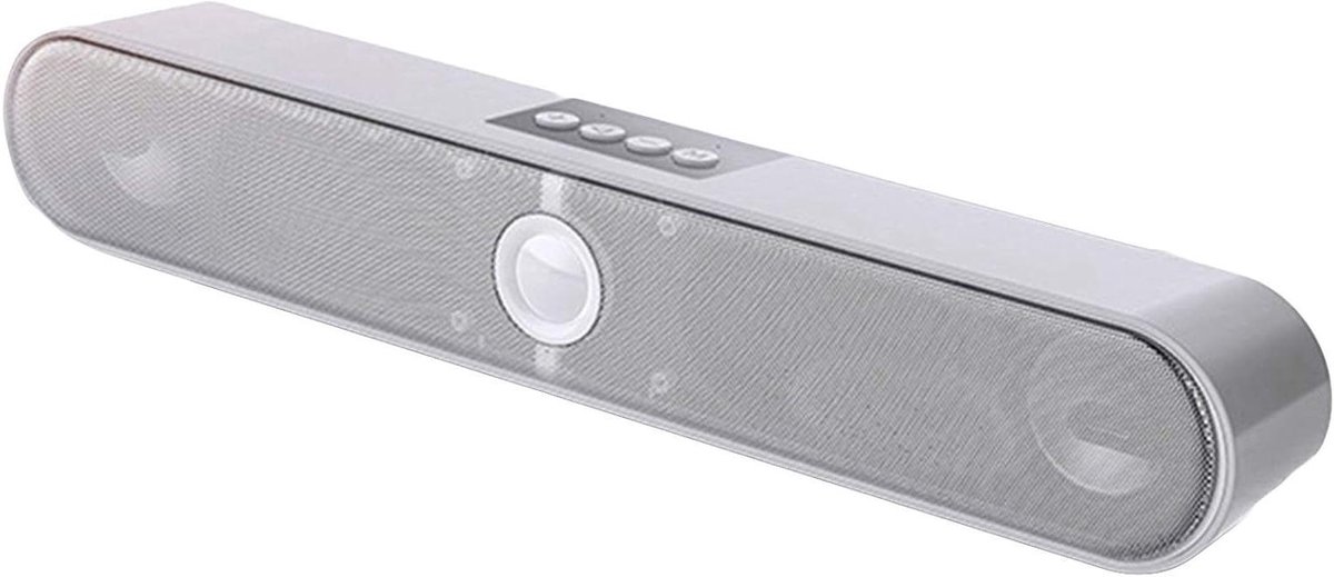 Soundbar Voor Tv - Draadloze Speaker - Film En Muziek - 3d Surround - 40 Cm Lang - Wit