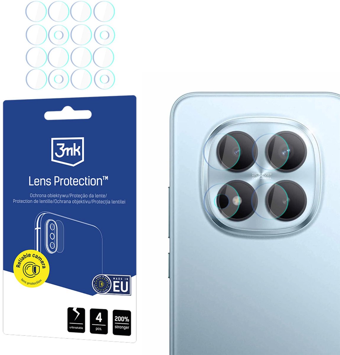 3Mk Lensbescherming Voor Xiaomi Redmi Note 15 Pro+ 5G, Glasbescherming Zonder Lijm.