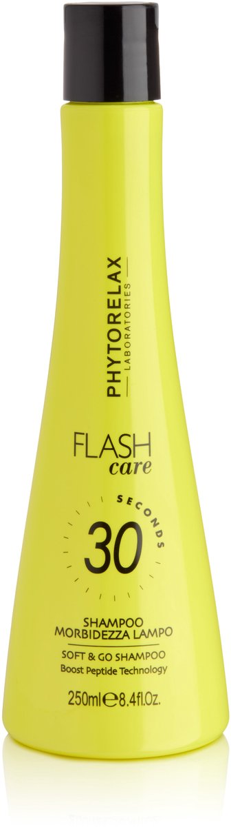 Phytorelax Flash Care Soft & Go Shampoo – Direct Zacht & Glanzend Haar in 30 Seconden – Boost Peptide – 250ml