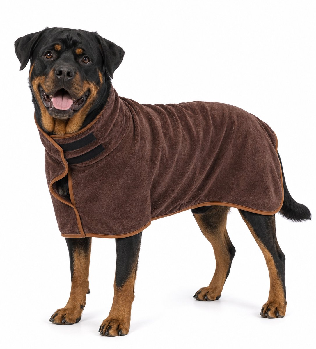 Ohpets® Hondenbadjas - Honden Badjas - XL (Ruglengte 70-80 cm) - Bruin