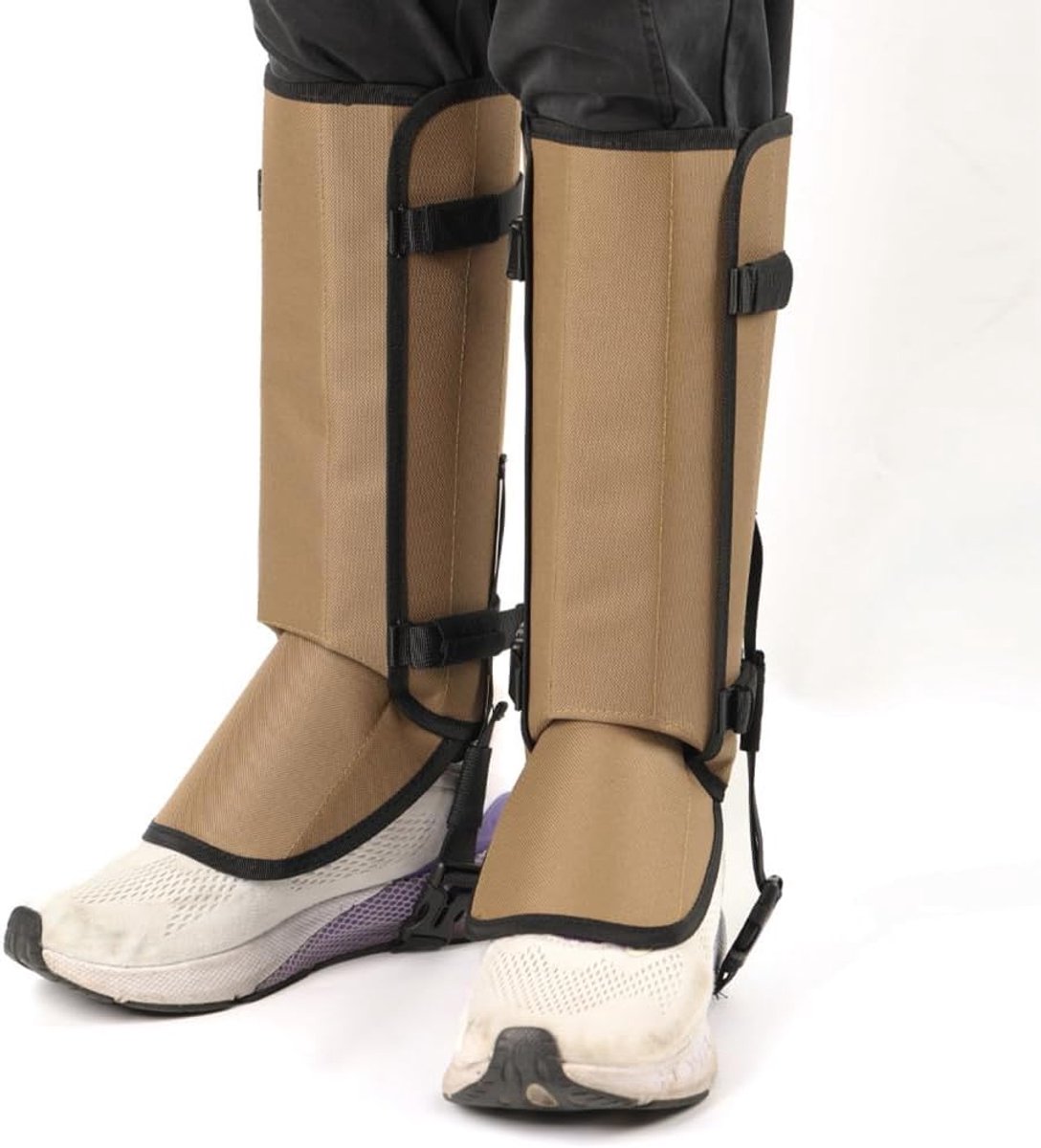 VHV Beenkappen Gamaschen Outdoor beenkappen Waterdicht Oxford Verstelbaar Voor wandelen outdoor en werken Voor heren en dames Creme