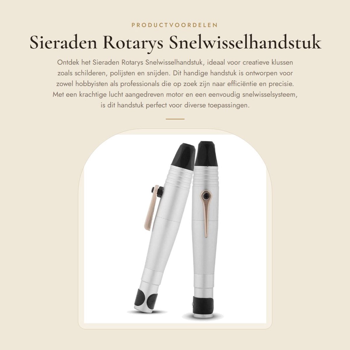 Dailygoods - Sieraden Rotarys Snelwisselhandstuk - Flexibele As - Zilver - Snelle Verwisseling - Perfect voor Polijsten en Snijden - Geschikt voor Mal...