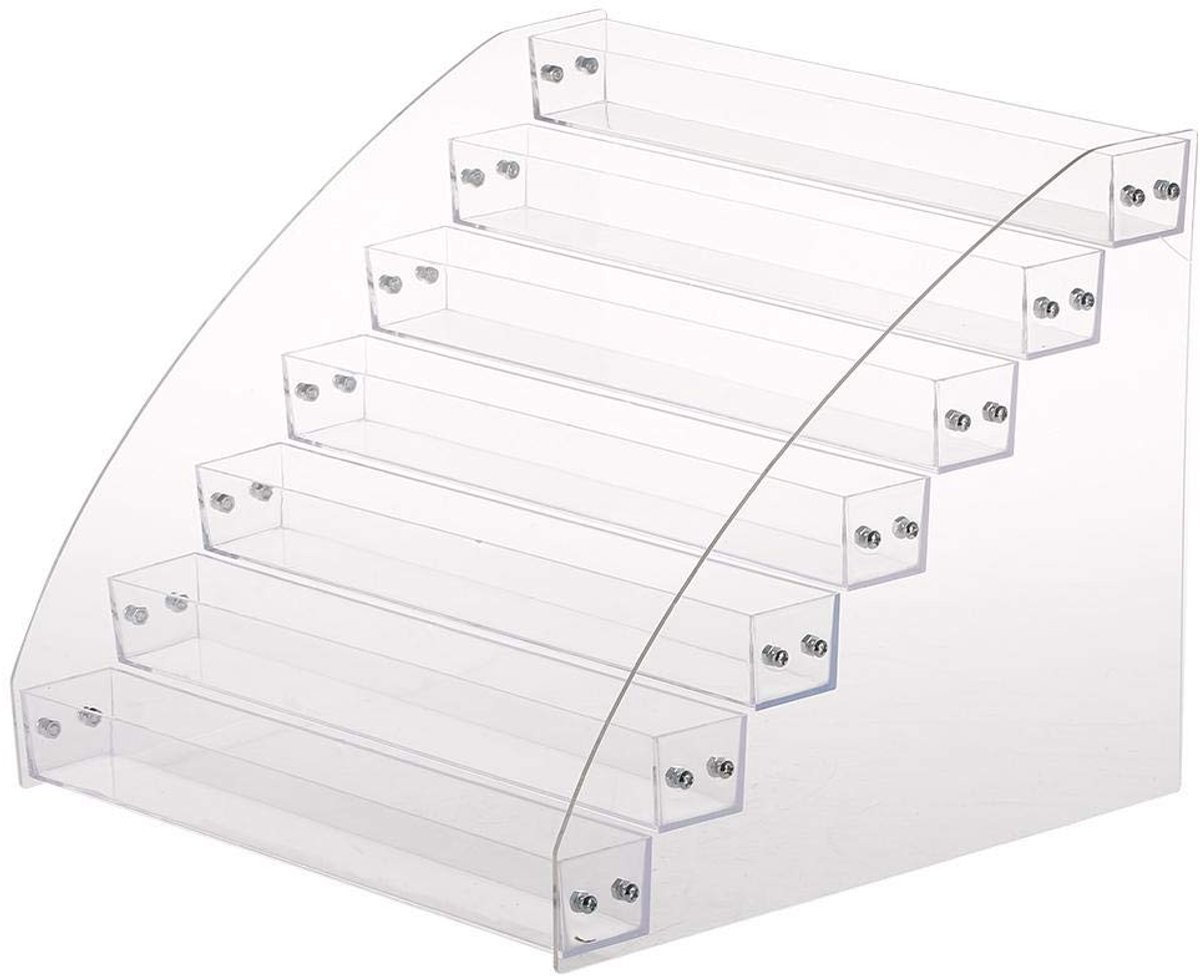 Dailygoods- Nagellak Houder - 7 Planken - Acryl Nagellak Display - Tafelblad Make-up Stand - Milieuvriendelijk - Schokbestendig Ontwerp - Nagelrek