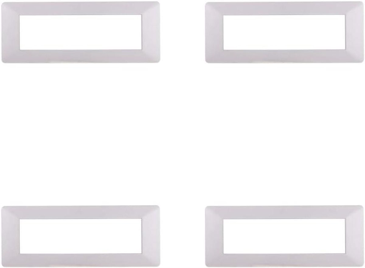 Afdekplaten Set - Schakelplaten - Elektrische Installatie - Compatibel met ViMAR Plana - 40x50 mm - Wit