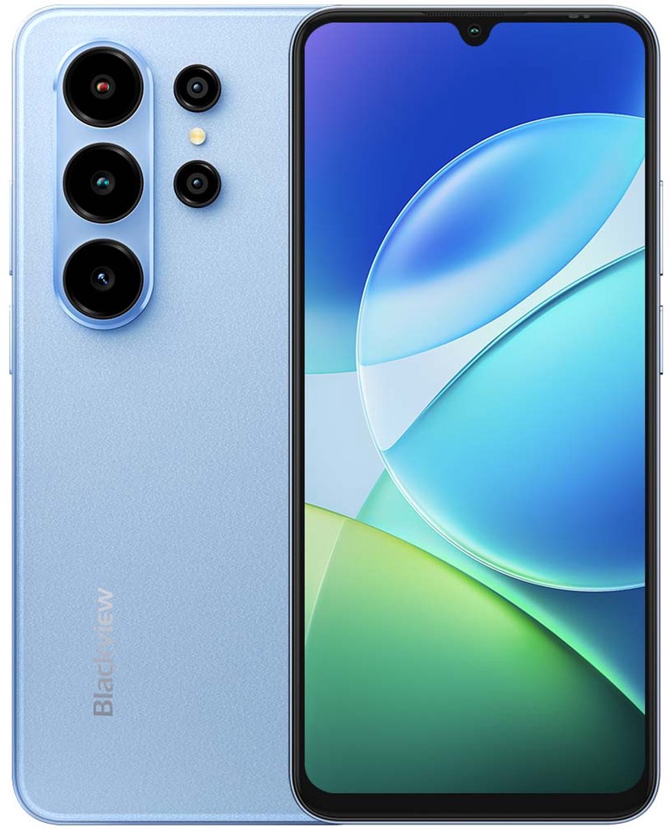 Blackview WAVE 10C Smartphone - Telefoon Dubbele Sim 4G - 6,88" HD+ IPS - 16GB(4+12) RAM - 128GB ROM - 5000 mAh - Android 16 - GPS - Blauw