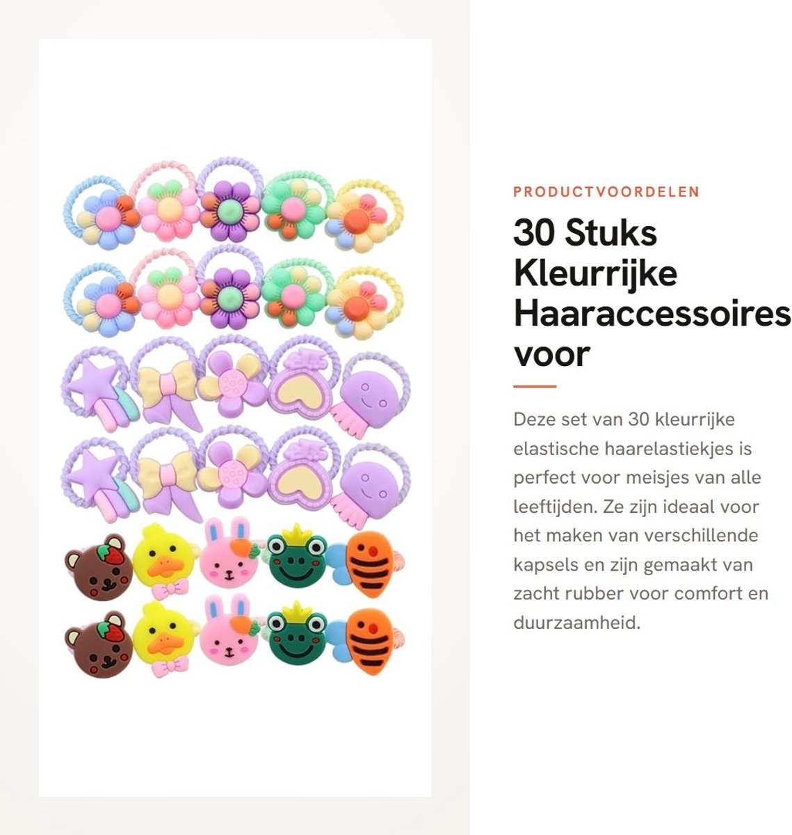 Dailygoods - 30 Stuks Kleurrijke Haaraccessoires voor Meisjes