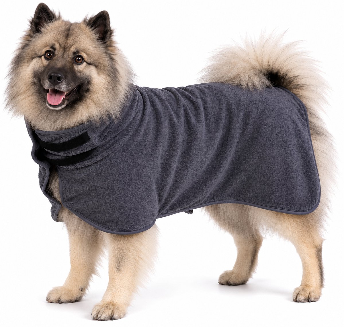Ohpets® Hondenbadjas - Honden Badjas - XS (Ruglengte 30-35 cm) - Grijs